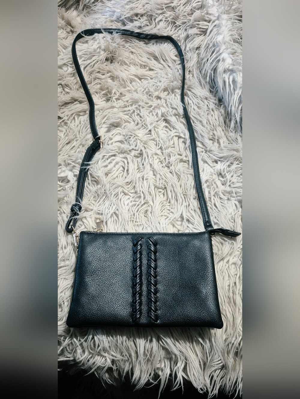 Sleek Black Crossbody Bag